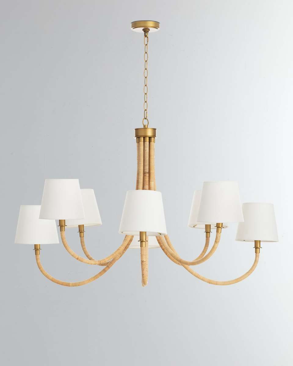 x Coastal Living Treble 43" 8-Light Chandelier